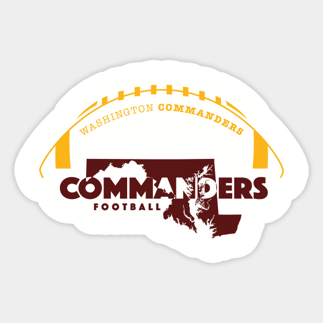 Washington Commanders Sticker by Crome Studio